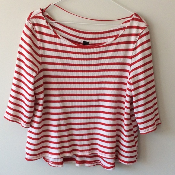 Free People striped thermal pleated shirt - Picture 3 of 8